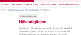 Digital hälsocentral lanseras i Västerbotten