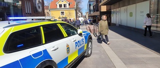 Tumult på bankkontor i centrala Linköping