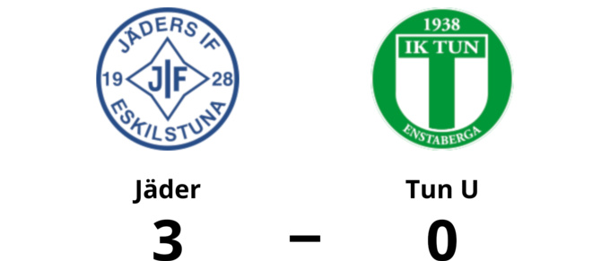 Jäder besegrade Tun U med 3-0