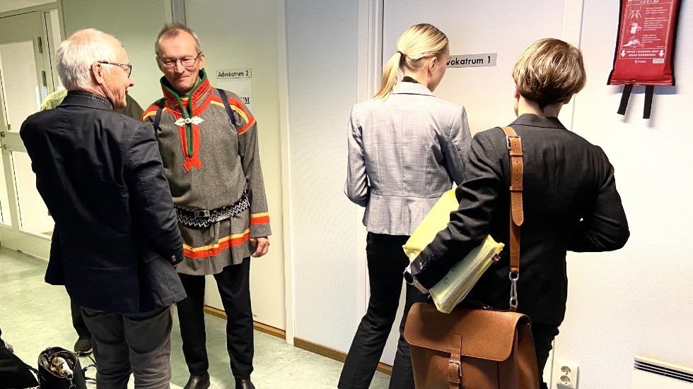 Lars Jon Allas i tingsrätten, Kiruna. Han frias nu av Gällivare tingsrätt på alla åtalspunkter. 