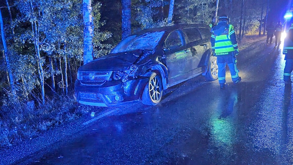 En älgolycka inträffade utanför Söderköping på onsdagskvällen.
