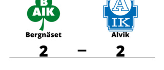 Oavgjort för Alvik borta mot Bergnäset
