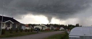 Här drar tromben fram över Malmberget