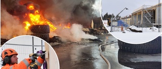 Nytt industrihus reser sig ur askan ett år efter storbranden • Inflyttningsklart i slutet av sommaren • Ännu ingen överenskommelse mellan Meni och gummiverkstaden