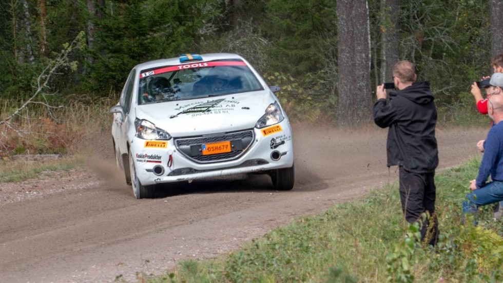 Hampus Jakobsson vann i klassen 2WD och ligger ocskå i topp totalt i rallycupen.