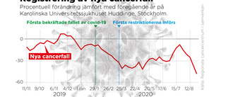 Drastisk minskning av upptäckta cancerfall