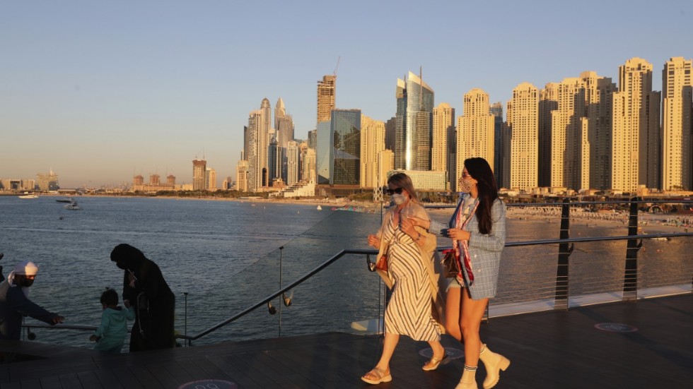 Dubai har marknadsfört sig som det ideala turistmålet i pandemin. Men nu ökar fallen av covid-19. Arkivbild.