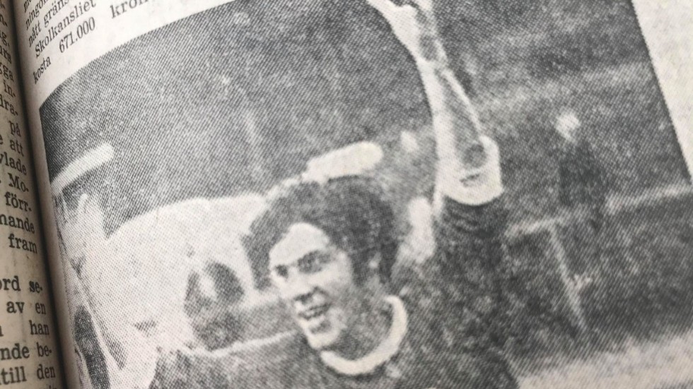 Kuriren för 50 år sedan: Gert Peterson Värmbolsforward, gjorde två mål när Värmbol sensationellt slog ut KSK i KK-cupen.

