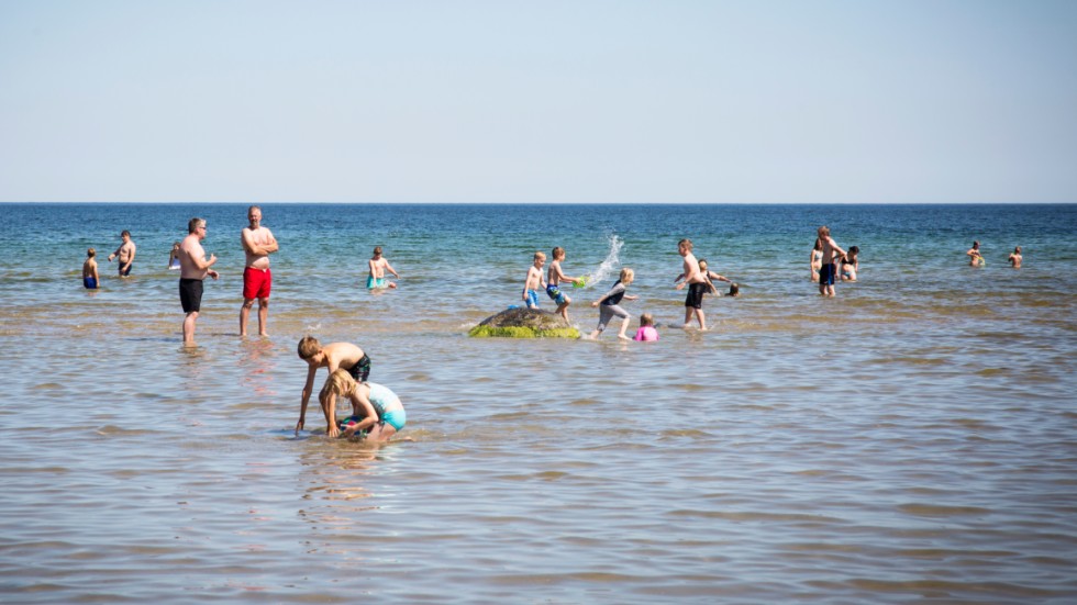 Det blir fortsatt varmt på Gotland i veckan. Glöm inte att smörja med solskyddsfaktor!