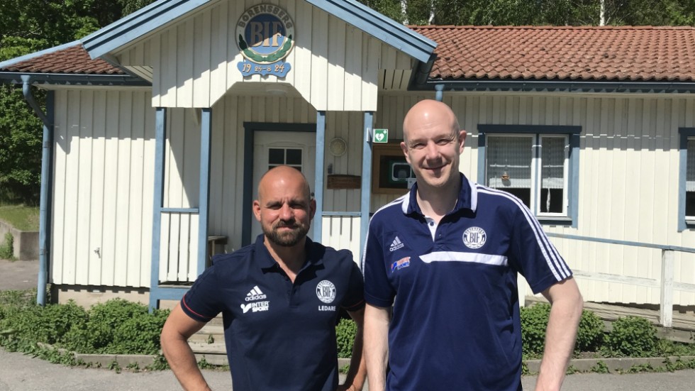Borensbergs IF, här ledarna Pierre Walfridsson och Christoffer Knutsson, fick en bra start på femman genom seger mot Kenty i Linköping.