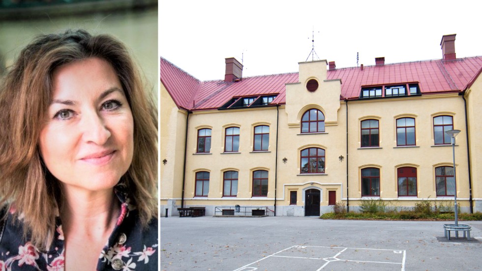 T.v: Joanna Giota, professor i pedagogik, Göteborgs universitet. T.h: Solbergaskolan, Visby.