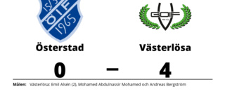 Österstad föll mot Västerlösa på hemmaplan