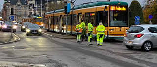 Spårvagnsolycka i morgontrafiken