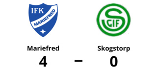 Seger för Mariefred med 4-0 mot Skogstorp