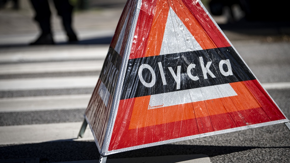 Trafikolycka mellan två bilar i Norrköping på fredagskvällen.