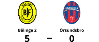 Örsundsbro utklassat av Bälinge 2 borta - med 0-5