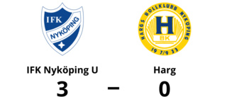 IFK Nyköping U för tuffa för Harg - förlust med 0-3