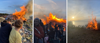 Gotlänningarna hälsade våren med brasor och musik