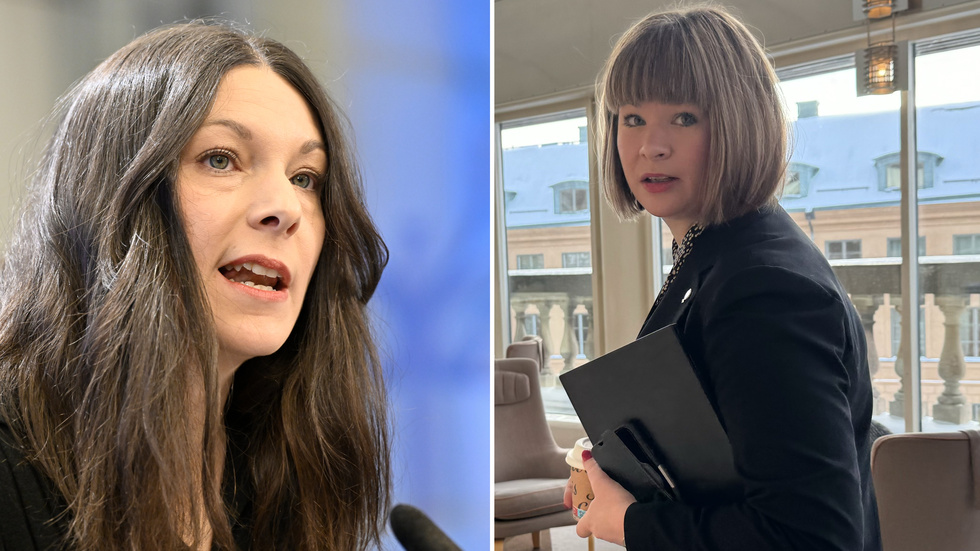 Socialdemokraterna Teresa Carvalho och Sofia Amloh.