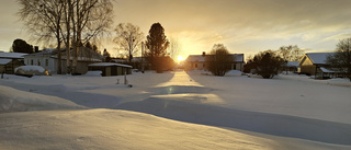 Vackra solstrålar i Boden               