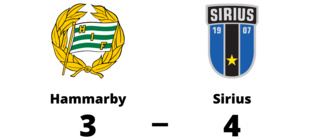 4-3 för Sirius mot Hammarby