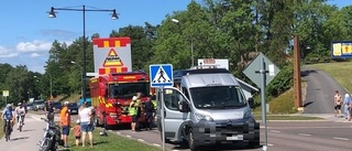 Så är skadeläget efter krocken på Slottsholmsvägen