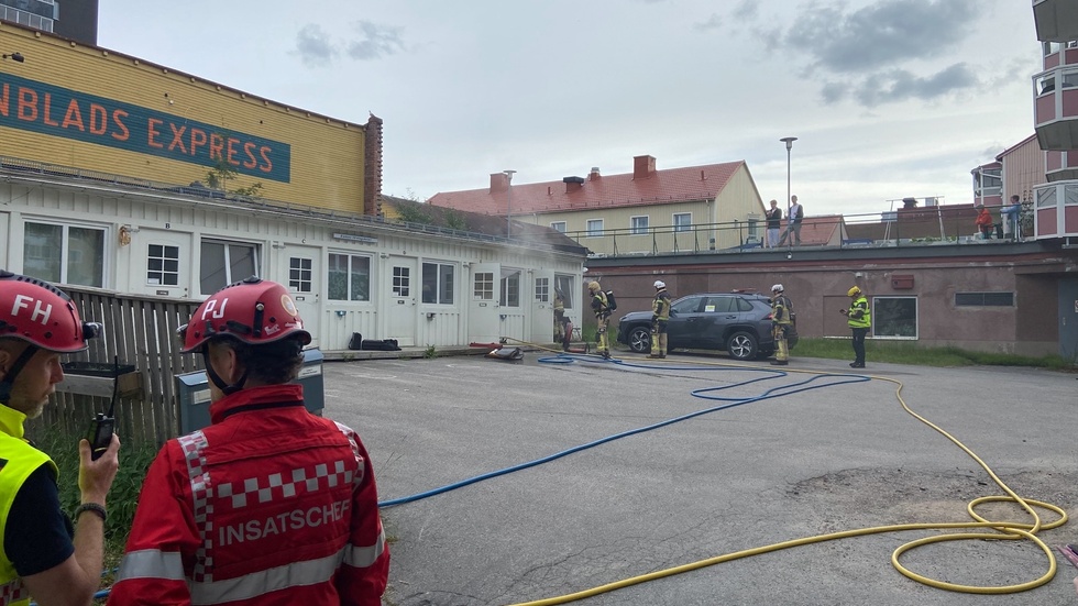 Brand i lägenhet på Trädgårdsgatan i Luleå under måndagen.