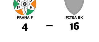 Storseger för Piteå BK borta mot Prana F
