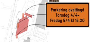 Parkering i centrala Vimmerby har stängts av