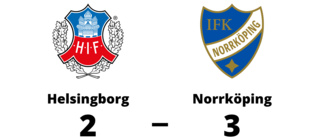 Norrköping avgjorde före paus mot Helsingborg