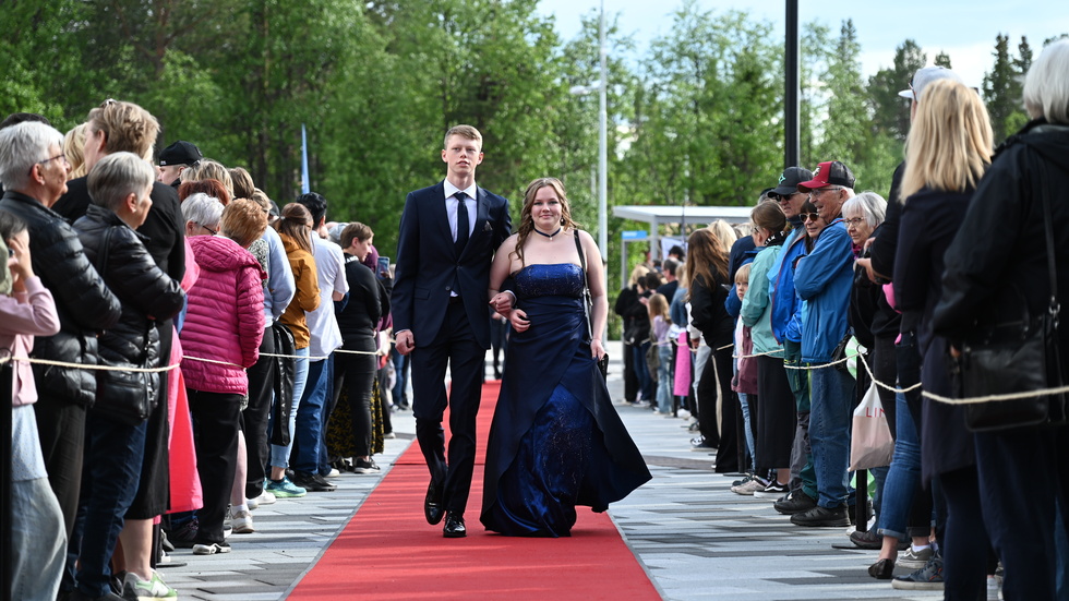 Röda mattan är utrullad, paren gör entré och Kirunaborna är givetvis på plats för festkvällen.