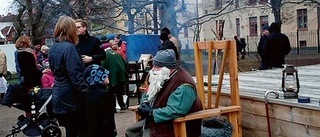 Tomten besökte julmarknaden