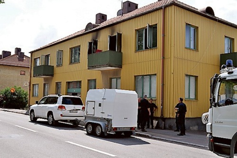 Bombgruppen från Stockholm besökte Linköping för att transportera bort sprängmedlen.