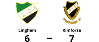 7-6 för Rimforsa mot Linghem