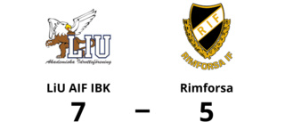 Rimforsa föll med 5-7 mot LiU AIF IBK