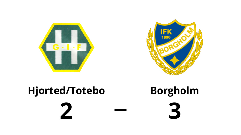 Hjorted/Totebo förlorade mot IFK Borgholm