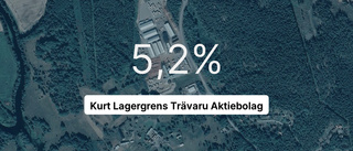 Pilarna går nedåt för Kurt Lagergrens Trävaru Aktiebolag