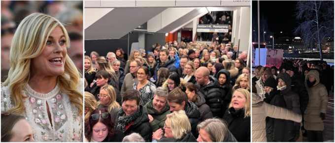 Publikkaos på Pernilla Wahlgrens show i Luleå: "Lite stressade"