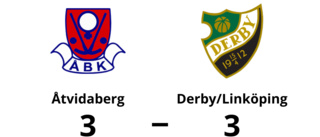 Derby/Linköping fixade en poäng mot Åtvidaberg