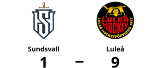 Storseger för Luleå borta mot Sundsvall