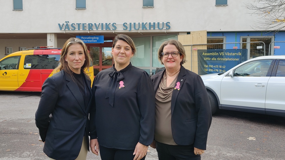 Lena Granath (V), Angelica Katsanidou (S) och Karin Helmersson (C).