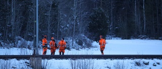 Stopp i tågtrafiken norr om Uppsala