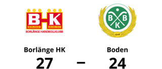 Boden föll mot Borlänge HK med 24-27