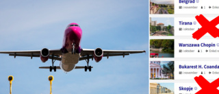 Nytt bakslag för Skavsta – Wizz air pausar linjer