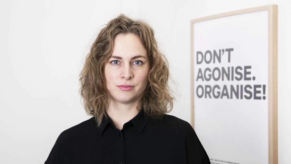 Clara Berglund, generalsekreterare för paraplyorganisationen Sveriges Kvinnoorganisationer. De får ta emot totalt 838 100 kronor från Jämställdhetsmyndigheten.