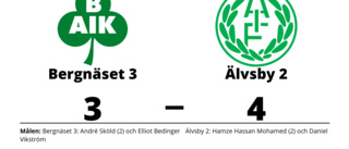 Häftig vändning av Älvsby 2 borta mot Bergnäset 3