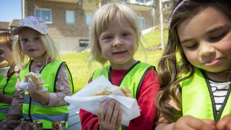 Det stora hamsterhjulet var det roligaste i parken, säger Astrid Jyskiy, 4 år.