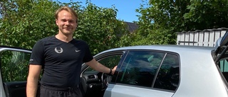 Björn hoppas på extrainkomst – hyr ut bilen 