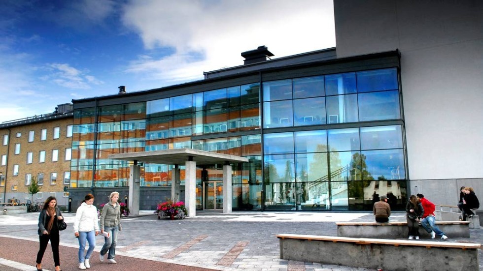 Kungsfågeln är den största enheten i gymnasiebyn. Här ska en reception byggas, som planeras vara i bruk till hösten.