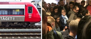 Överfulla tåg upprör pendlarna